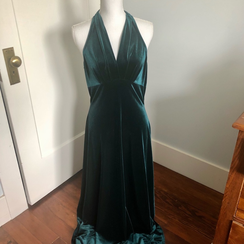 Vintage Teal Maxi Dress